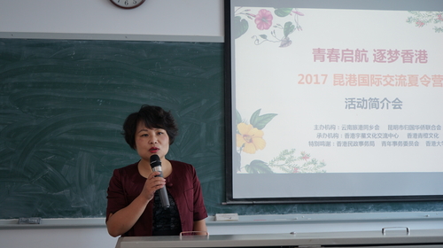 市侨联主席朱燕发言