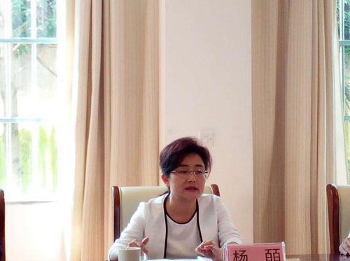 杨皕部长在座谈会上发言