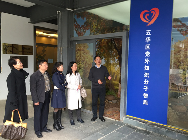 参观五华区党外知识分子智库