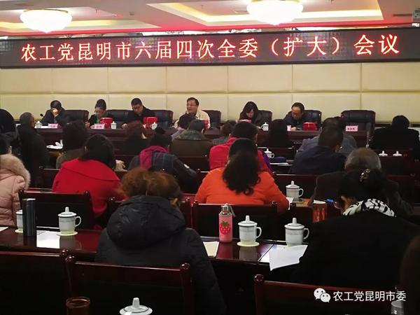 农工党昆明市委召开六届四次全委（扩大）会议