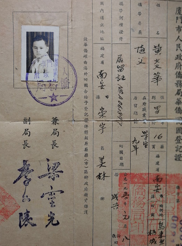 捐赠的文物史料