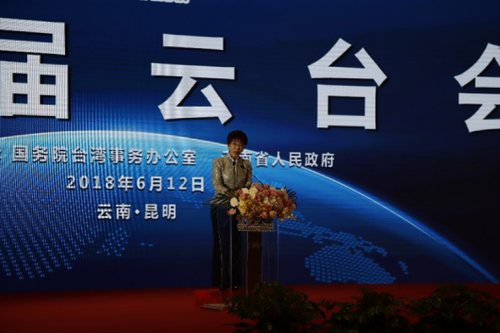中华青雁和平教育基金会董事长、中国国民党前主席洪秀柱致辞