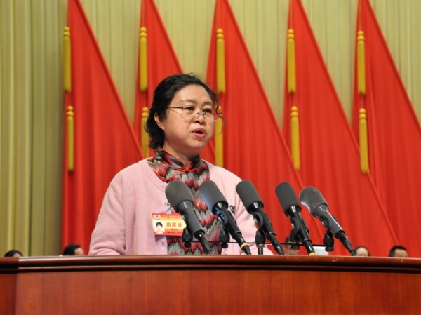 钱春萍作大会发言