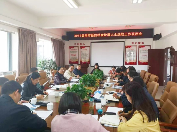 昆明市召开新的社会阶层人士统战工作联席会