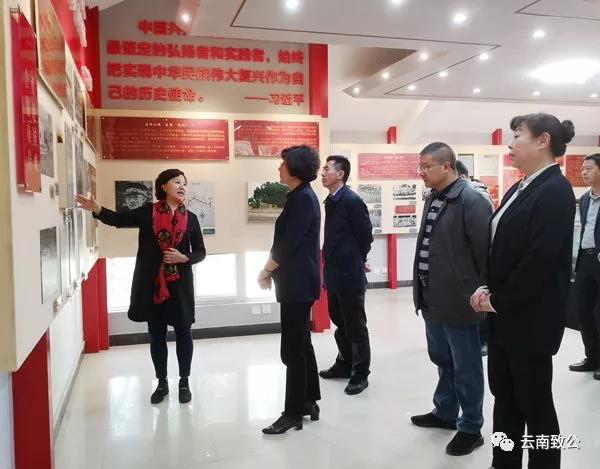 考察昆明南洋华侨机工抗日事迹陈列室