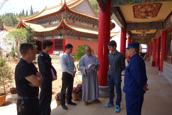 安宁市民宗局等多部门对曹溪寺开展消防安全