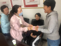 向辖区困难台胞台属发放慰问金