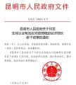 昆明市人民政府关于支持企业有效应对疫情稳定经济增长若干政策
