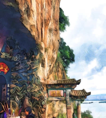 1214 陈思博 西山龙门（原创摄影作品艺术再创作）