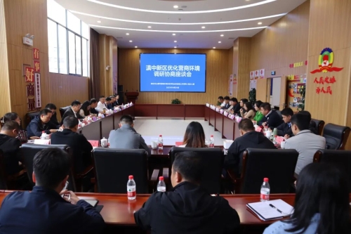 滇中新区召开营商环境调研协商座谈会1