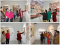 3.老盟员参观书画展